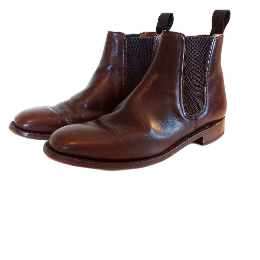 Vintage E. T. Wright Mens 9 9D Chelsea Boot Dark Brown Leather CLASSIC